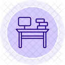 Desk Line Icon Icon