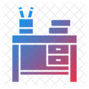 Office Table Business Icon
