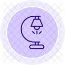 Desk Lamp Line Icon Icon