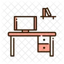 Desk Room Interior  Icon