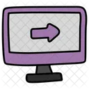 Monitor Arrow User Interface Computer Wallpaper Icon