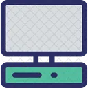 Desktop Flat Screen Modern Icon