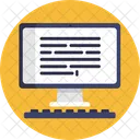 Desktop Online Journals Blog Writing Icon