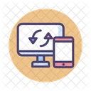 Desktop And Mobile Connection Icon