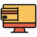 Desktop Bill Payment Online Atm Card Icon