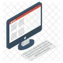 Desktop Computer Computer Monitor Computer Accessory Icon