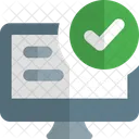 Desktop Content Checklist  Icon