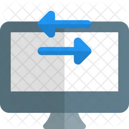 Desktop Data Transfer  Icon