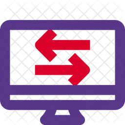 Desktop Data Transfer  Icon
