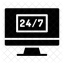 Desktop Service Stundenservice Symbol