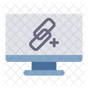 Desktop-Linkaufbau  Symbol