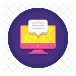Desktop Messaging  Icon