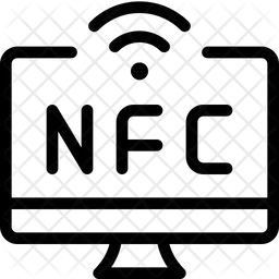 Desktop-NFC-Technologie  Symbol