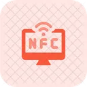 Desktop NFC Technologie NFC Computer NFC Desktop Symbol