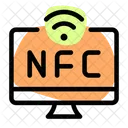 Desktop NFC Technologie NFC Computer NFC Desktop Symbol