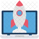 Desktop Rocket App Business Icon