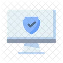 Desktop Shield Safe Icon