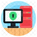 시스템 보안 데스크톱 보안 모니터 보호 아이콘