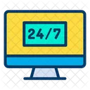 Desktop Service Hour Service Icon