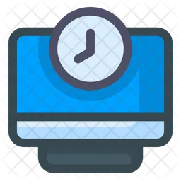 Desktop Time Efficiency  Icon