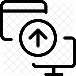 Desktop-Upload in den Browser  Symbol