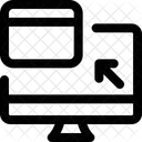 Desktop Zu Web Computer Zu Web Browser Symbol