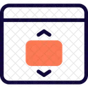 Control deslizante web vertical  Icono