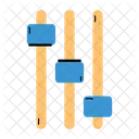 Controles Deslizantes Ecualizadores Ajuste Icono