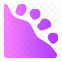 Deslizamento De Terra Deslizamentos De Terra Desastre Natural Ícone