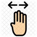 Gesto de deslizar  Icono
