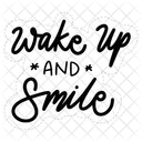 Despierta Y Sonrie Motivacion Positividad Icono