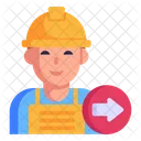 Desplazamiento de trabajadores  Icono