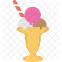 Eis Sahne Dessert Symbol