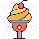Dessert Gelato Ice Cone Icon