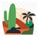 Dessert View Desert Cactus Icon