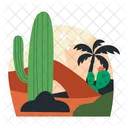 Dessert View Desert Cactus Icon