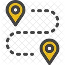 目的地、旅行、地図 アイコン