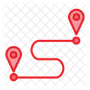 Destination Route Location Pin Icon