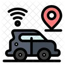 Car Location Map Icon