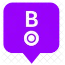 B Letter Location Icon