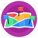 Destinations Map  Icon