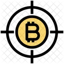 Alvo Bitcoin Bitcoin Alvo Ícone