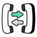 Desvio De Llamadas Transferencia De Llamadas Intercambio De Llamadas Icono
