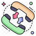 Desvio De Llamadas Transferencia De Llamadas Intercambio De Llamadas Icono