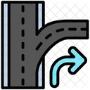 Camino Alternativa Ruta Icono