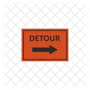 Desvio Flecha Direccion Icono