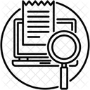 Detalhes Da Fatura Pesquisa De Pagamento Analise De Fatura Ícone