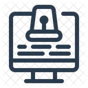 Deteccion De Intrusiones Alerta De Acceso No Autorizado Deteccion De Intrusiones Icono
