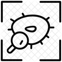 Detection Des Germes Recherche Sur Les Virus Suivi Des Bacteries Icône