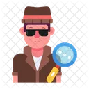 Investigator Detective Secret Agent Icon